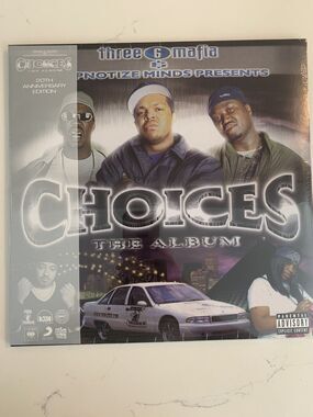 Three 6 Six Mafia Choices 20th Ann 2LP Vinyl - Blue /Purple - 106/2001